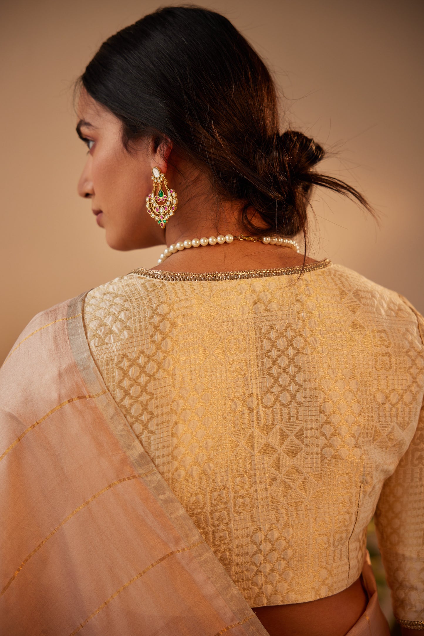 Sameera Saree in Dusty Pink Silk